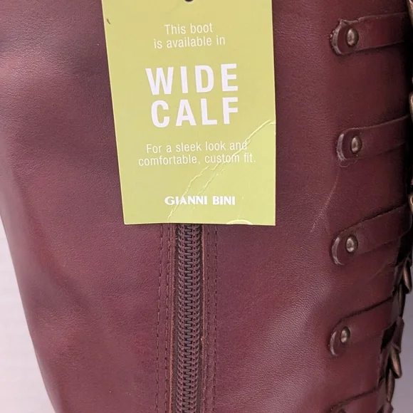 NWOT Gianni Bini Brown Over the Knee Boots Size 8 - Picture 9 of 15